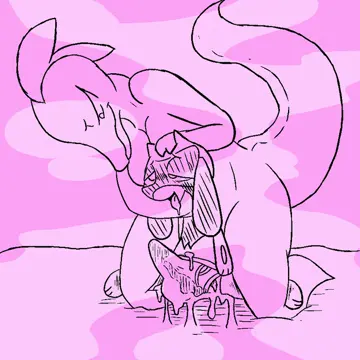 cartoon femdom kissing - pokemon - artist: rime the vixen porn gif