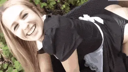 hot blonde getting anal creamfilled porn gif
