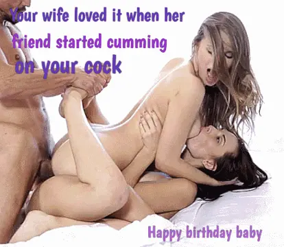 birthday gift cumming, and wife loves it porn gif