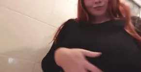 18 y/o shows her huge tits porn gif