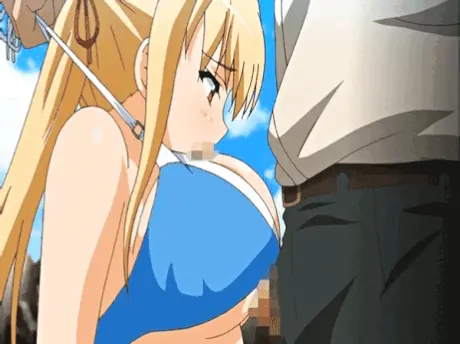 blonde getting 2 holes fucked porn gif
