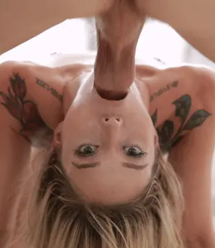 balls to face porn gif