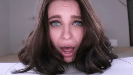 sexy brunette with hot expression porn gif