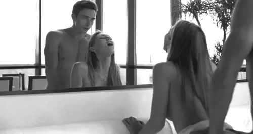in front of a mirror porn gif