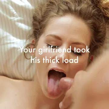 and she loved every drop of it! porn gif