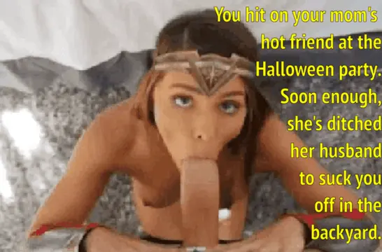 getting head from your mom's married friend on halloween porn gif