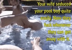 faithless wife seduces the poolboy porn gif