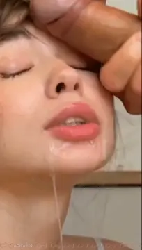 leads a dick in the face porn gif