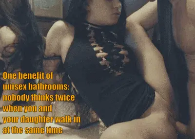 my daughter and i totally support gender-neutral bathrooms porn gif