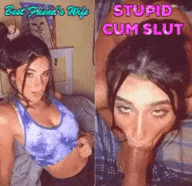 it's amazing how fast a "friend" becomes a fucktoy. a mesh choker and a wink were all that separated your friends wife from your cock. porn gif