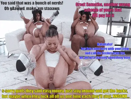 samantha schemes always go wrong and her friend buttholes pay for it everytime. porn gif