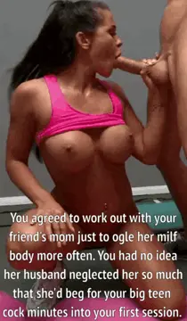 getting head from your friend's fit and married mom porn gif