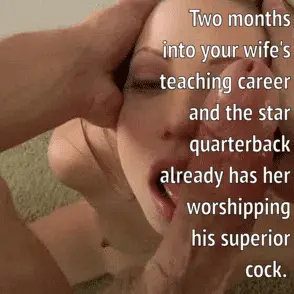 cheating teacher worships the quarterback's big dick porn gif