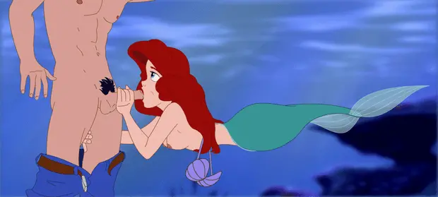 the little mermaid ariel underwater blowjob porn gif