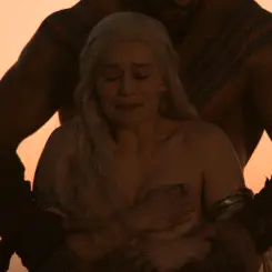 emilia clarke prepares for insertion (game of thrones) porn gif