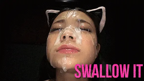 swallow all the cum porn gif