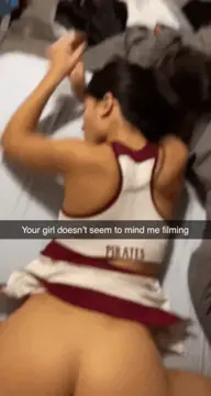 if you're the jealous type, don't get a cheerleader gf porn gif