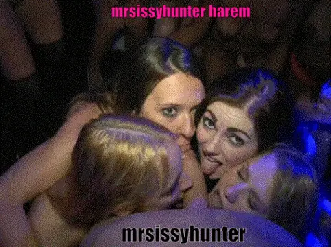 sissytuga and the rest of mrsissyhunter harem, waiting their turn to be fed porn gif