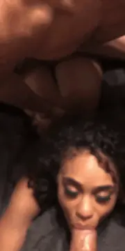 sexy black woman taking it both ways porn gif