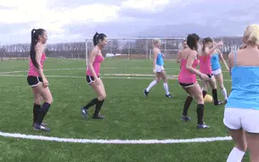 gif - lesbian football team shower wash and more... porn gif