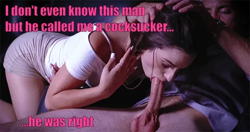 cocksucker sissy caption porn gif