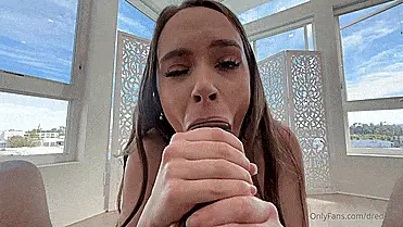 hazel moore shows off her skills to extract cum from a big vlack cock porn gif