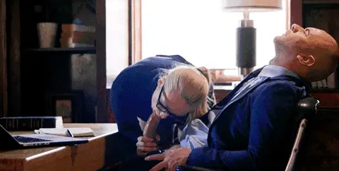 she doesn't do much around the office but what she does do she excels at. porn gif