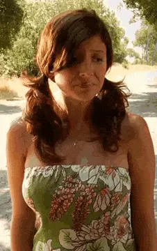 redhead pigtails reveal her beautiful tits porn gif