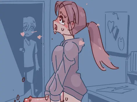チョコケーキ (pixiv) - caught masturbating porn gif