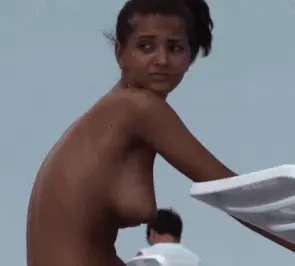 isn't she cute just rubbing her breasts? porn gif