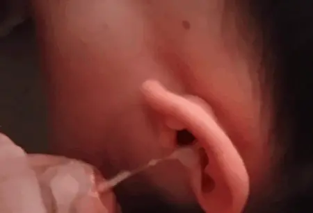 crazy blackhair needs a cum for her ear porn gif