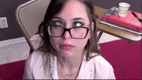 riley reid after getting her throat fucked. porn gif