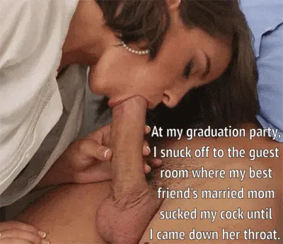 my best friend's married mom gives me her throat for a graduation present porn gif