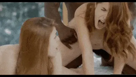 two redhead teens share bbc porn gif