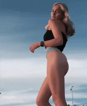 athletic cute teen turns around porn gif