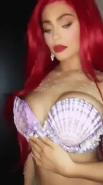 a wild, sexy, busty mermaid appears. porn gif