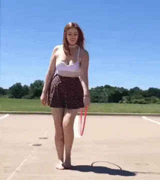 veronica ellen showing off her amazing hula hoop skills porn gif