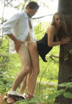 hot babe anya olsen fucked forest public porn gif