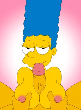 tit fucking marge simpson porn gif