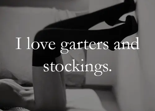 i love garters and stockings! porn gif