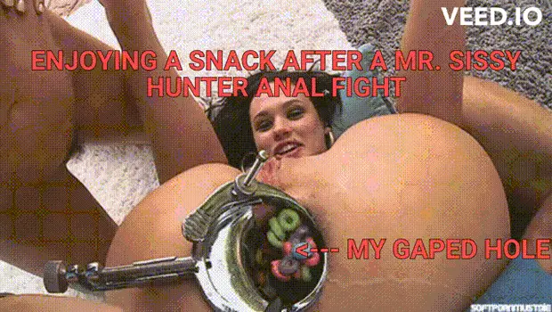 enjoying a post anal fight snack porn gif