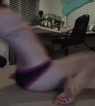 my butt just gave the carpet a low five  porn gif