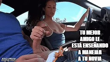 tu novia esta aprendiendo bien a manejar porn gif