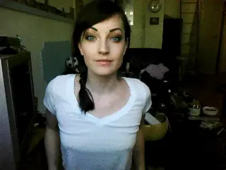 sexy emo girl show boobs porn gif