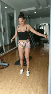 boobs out while jumping on skipping rope porn gif