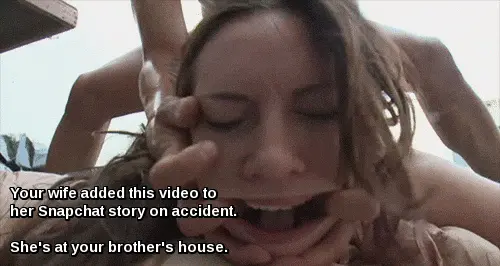 your wife makes the funniest faces when she's getting fucked bro porn gif