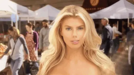 charlotte mckinney carl's jr porn gif