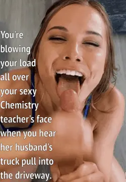 nearly caught facializing your hot married teacher porn gif