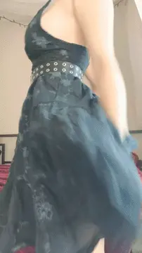 she lifts her dress and bends over for you porn gif