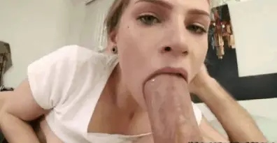 sydney cole with a big fat cock in her mouth porn gif